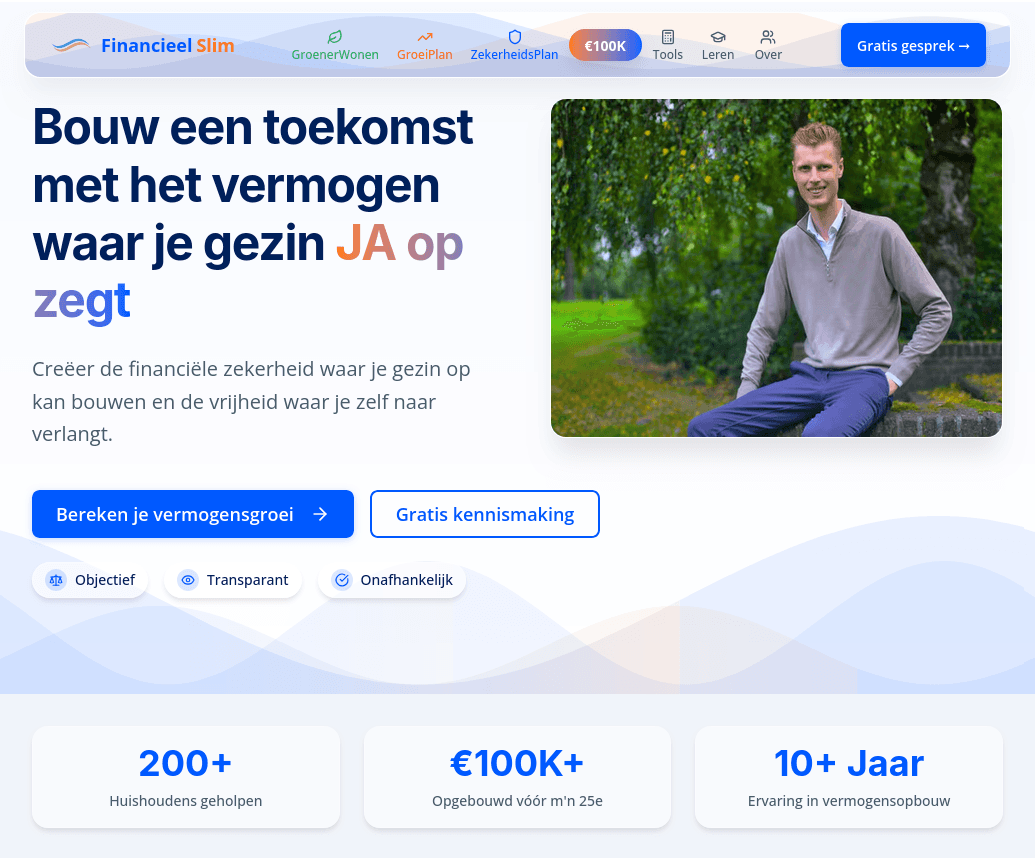 Een compleet financieel educatieplatform bouwen vanaf nul — FinancieelSlim